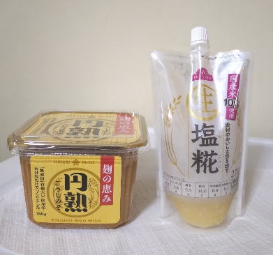 塩麹と味噌麹の写真