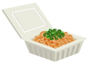 パックに入った納豆イラスト
